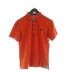 バーバリーブラックレーベル BURBERRY BLACK LABEL ポロシャツ カットソー 半袖 ロゴ 2 オレンジ ■GY11 /MQ