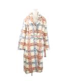 リーバイス Levi's BRUSH PLAID OVERCOAT JADA PLAID NATURAL チェスターコート ロング ツイード 内側キルティング ベルト チェック S 白 アイボリー A03380000 /MN11 ■GY18