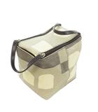 バリー BALLY ハンドバッグ ミニバッグ ボックス型 キャンバス 総柄 ロゴ ベージュ /MN22 ■GY18