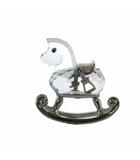 スワロフスキー SWAROVSKI インテリア 置物 クリスタル ロッキングホース ロゴ クリア ■GY18 /MQ