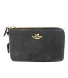 コーチ COACH ポーチ マルチケース レザー 革 L字ファスナー ロゴ 黒 ブラック F87590 /CK24 ■GY18