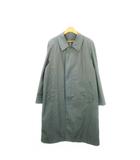 バーバリーズ Burberrys ヴィンテージ ステンカラーコート スプリングコート ロング 比翼 L 緑 グリーン /MN15 ■GY18