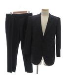 バーバリー ロンドン BURBERRY LONDON スーツ セットアップ テーラードジャケット パンツ スラックス ウール AB4 2B 背抜き チャコールグレー /JS ■GY18