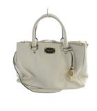 マイケルコース MICHAEL KORS ハンドバッグ ショルダー 2WAY レザー ロゴ アイボリー ■GY18 /MQ