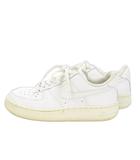 ナイキ NIKE Air Force 1 '07 スニーカー シューズ ローカット レースアップ レザー パンチング ロゴ 23cm 白 ホワイト DD8959-100 /MN23 ■GY18