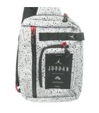 ナイキ NIKE AIR JORDAN ボディバッグ ドット 総柄 ロゴ スポーツ ONE グレー /MN21 ■GY18