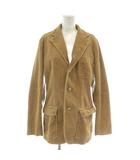 ラルフローレン RALPH LAUREN テーラードジャケット ブレザー 太畝 コーデュロイ シングル 3B センターベント 3f L 茶色 ブラウン /XZ ■GY18