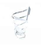バカラ Baccarat スパイラル フラワーベース 花瓶 クリスタル クリア 高さ20cm ■GY18 /MQ