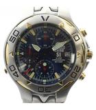 シチズン CITIZEN ジャンク品 2005年 MLB 262安打達成記念 腕時計 イチロー ウォッチ 51 クォーツ 青文字盤 クロノグラフ デイト シルバー色 ■GY11 /MQ