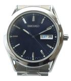 セイコー SEIKO 7N43-9080 腕時計 ウォッチ クォーツ デイト カレンダー付き 青文字盤 ラウンド シルバー色 ■GY18 /MQ