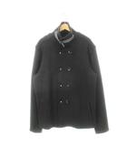 エンポリオアルマーニ EMPORIO ARMANI Pコート ピーコート ニット ストレッチ ウール 黒 ブラック /AH5 ■GY18