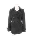 バーバリー ロンドン BURBERRY LONDON Pコート ピーコート カシミヤ ウール 40 L 黒 ブラック /AH13 ■GY18