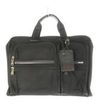トゥミ TUMI アルファ オーガナイザー ポートフォリオ ブリーフケース ビジネス 2way ショルダーバッグ ナイロン キャンバス ロゴ ポーチ付き 黒 ブラック /CK9 ■GY18