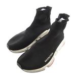 スピードトレーナー スニーカー 40 黒 ブラック ソックススニーカー ハイカット /IU ■GY18