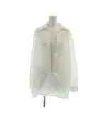 エルメス HERMES マルジェラ期 ヴァルーズシャツ ヴィンテージ ブラウス 長袖 オープンカラーシャツ 38 M 白 ホワイト ■GY18 /MQ