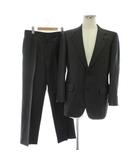 バーバリーズ Burberrys スーツ セットアップ 上下 テーラードジャケット シングル 2B 総裏地 肩パッド サイドベンツ パンツ スラックス ウール アルパカ混 モヘヤ混 92-80-170 A5 M グレー /XZ ■GY17