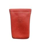 ロエベ LOEWE ヴィンテージ キーケース キーリング 小物入れ ポーチ レザー アナグラム ロゴ 赤 レッド ■GY11 /MQ ■OH