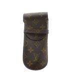 ルイヴィトン LOUIS VUITTON モノグラム エテュイ リュネット ラバ メガネケース M62970 マルチケース PVC ロゴ 茶 ブラウン ■GY11 /MQ ■OH