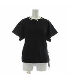 ルイヴィトン LOUIS VUITTON Tシャツ カットソー 半袖 クルーネック サイドストラップ ゴールド金具 S 黒 ブラック RW223W JG2 FGTS03 /XZ ■GY18
