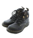 ドクターマーチン DR.MARTENS ショートブーツ レザー ラウンドトゥ レースアップ UK5 24cm 黒 ブラック AW006 KV 06 W /XZ ■GY18