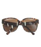 眼鏡 サングラス セルフレーム カラーレンズ べっ甲柄 ロゴ 57□18-140 茶色 ブラウン Z0872E 9D5 /XZ ■OH ■GY17