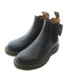 ドクターマーチン DR.MARTENS 2976YS チェルシーブーツ ショートブーツ サイドゴア レザー ラウンドトゥ イエローステッチ UK5 24cm 黒 ブラック /XZ ■GY18