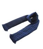 ディオール Dior マフラー ストール ウール トロッター オブリーク ロゴ フリンジ 紺 ネイビー 24E0004A0741 /XZ ■GY18