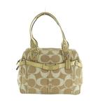 コーチ COACH ハンドバッグ レザー シグネチャー柄 ベージュ ゴールドカラー 13286 /MI ■GY18