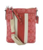 コーチ COACH シグネチャー ストライプ スウィングパック ショルダーバッグ ワンショルダー 斜め掛け レッド /YO4 ■GY11