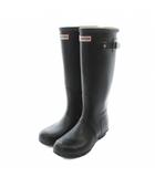 ハンター HUNTER オリジナル トール ORIGINAL TALL レインブーツ 長靴 ラバー ロング ロゴ UK5 24cm 黒 ブラック W23499 /XZ ■GY18