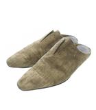 ベルルッティ Berluti カリグラフィミュール スリッパ スエード ポインテッドトゥ 総柄 8.5 27cm ベージュ 1095 /XZ ■GY18