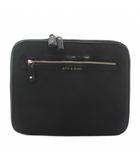 アニヤハインドマーチ ANYA HINDMARCH BITS&BOBS LAPTOP IPAD パソコンケース ドキュメントケース ブリーフケース ナイロン ロゴ 黒 ブラック /XZ ■GY18
