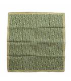 ロレックス ROLEX ノベルティ ハンカチーフ ハンカチ ロゴ 総柄 刺繍 緑 グリーン カーキ /XZ ■GY18