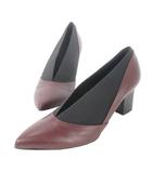 ファビオルスコーニ FABIO RUSCONI パンプス レザー 本革 36 23.0cm 赤 ボルドー バーガンディ ポインテッドトゥ ヒール /CK34 ■GY18