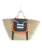 ピエールアルディ PIERRE HARDY ACV08 アルファ かごバッグ バスケット ハンド トート ワンショルダー 2WAY ラフィア 牛革 レザー ベージュ /XZ ■GY17