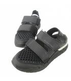 オニツカタイガー Onitsuka Tiger REBILAC SANDAL レビラック サンダル 23.5cm 黒 ブラック メッシュ 面テープ 1183A560 /CK15 ■GY18