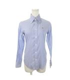 ラルフローレン RALPH LAUREN シャツ 0 Super Slim Fit 青 ブルー 白 ホワイト ストライプ柄 ボタンダウンカラー 長袖 0956009LALES /MN6 ■GY18
