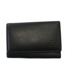 グッチ GUCCI キーケース 5連 レザー 本革 黒 ブラック /KW ■GY13
