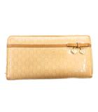 グッチ GUCCI 長財布 ウォレット オレンジ GGロゴ 総柄 リボン装飾 ハートチャーム /FF ■GY11