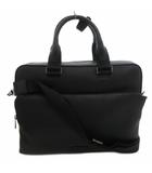 コールハーン COLE HAAN タグ付き ブリーフケース ショルダー ハンド 2WAY レザー 黒 ブラック シボ加工 /FF ■GY18