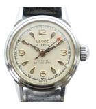  リオベ LEOBE 17 JEWELS ANTIMAGNETIC INCABLOC 腕時計 ヴィンテージ アンティーク ウォッチ 手巻き 17石 レザーベルト アンチマグネティック インカブロック シルバー色 ■GY18 /MQ