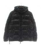 モンクレール MONCLER マヤ MAYA ダウンジャケット アウター ナイロン フード ジップアップ ロゴ ワッペン 0 黒 ブラック 120914036605 68950 /XZ ■GY18