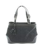 コーチ COACH ハンドバッグ 黒 ブラック シグネチャー柄 モノグラム タッセルチャーム L04M-6830 /KW ■GY18