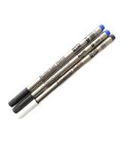 モンブラン MONT BLANC ローラーボール ファインライナー リフィル 3本セット まとめ M ブルー グリーン /UO ■GY18