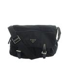 プラダ PRADA メッセンジャー バッグ ショルダー バッグ 斜めがけ ナイロン 黒 ブラック ■GY18 /MQ ■OH