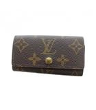 ルイヴィトン LOUIS VUITTON M69517 ミュルティクレ 4 キーケース 4連 ロゴ モノグラム レザー 茶 ブラウン ■GY11 /MQ ■OH