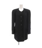 ジョルジオアルマーニ GIORGIO ARMANI ヴィンテージ ノーカラー ジャケット ウール 42 紺 ネイビー /UO ■GY18