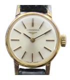 ロンジン LONGINES 17469338 腕時計 ウォッチ 手巻き ロゴ レザーベルト ゴールド色 ■GY18 /MQ