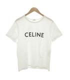 セリーヌ CELINE クラシックTシャツ プリントジャージー XL 半袖 ロゴ プリント 白 ホワイト 2X308916G /AE ■GY18