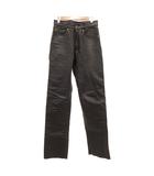 ショット SCHOTT レザーパンツ ストレートシルエット スリム 28 黒 ブラック /JS ■GY18